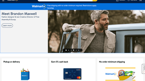 Walmart 'Meet Brandon Maxwell' Carousel Ad